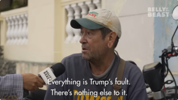 Belly of the Beast interviewing a Cuban citizen: Everything is Trump's fault. There's nothing else to it."