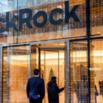 Wall Street Journal depiction of the entrance to BlackRock's headquarters.