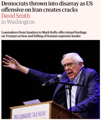 Guardian: Democrats thrown into disarray as US offensive on Iran creates cracks
