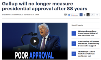 Gallup: Gallup will no longer measure presidential approval after 88 years