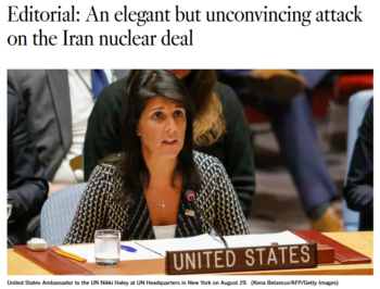 LA Times: An elegant but unconvincing attack on the Iran nuclear deal
