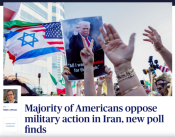 PBS: Majority of Americans oppose military action in Iran, new poll finds