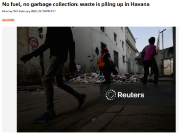 Reuters: No fuel, no garbage collection: waste is piling up in Havana