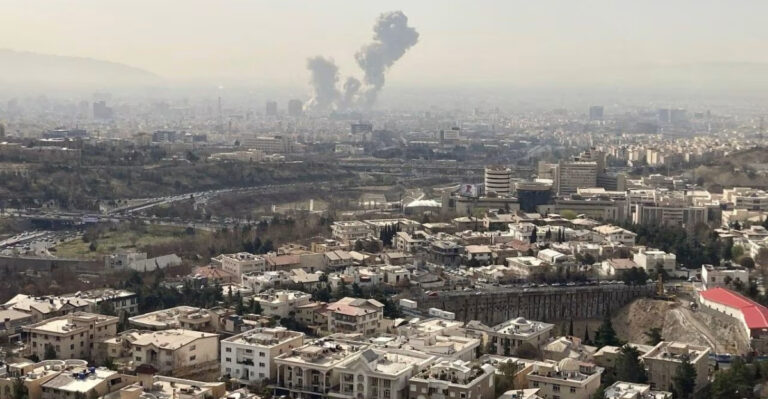 Wall Street Journal depiction of the bombing of Tehran