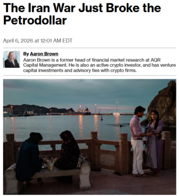 Bloomberg: The Iran War Just Broke the Petrodollar