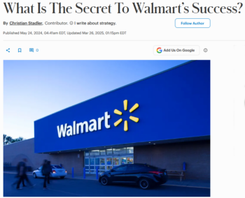 Forbes: What Is The Secret To Walmart’s Success?