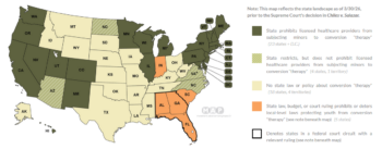 Movement Advancement Project: Conversion 'Therapy Laws'