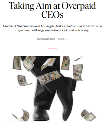 Nation: Taking Aim at Overpaid CEOs