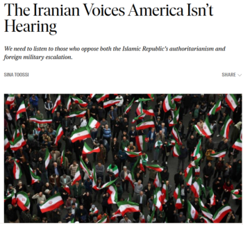 Nation: The Iranian Voices America Isn’t Hearing