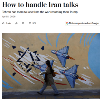 WaPo: How to handle Iran talks