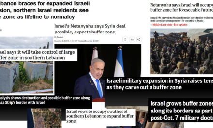 ‘Buffer Zone’ Is Media’s Euphemism for Israeli Occupation