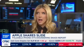 CNBC: Apple Shares Slide