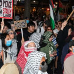 New York Post depiction of protest against illegal land sales