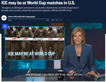 NBC: ICE may be at World Cup matches in U.S. 