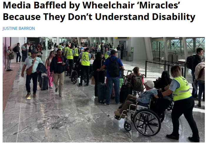 FAIR: Media Baffled by Wheelchair ‘Miracles’ Because They Don’t Understand Disability
