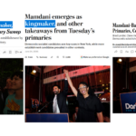 Headlines declaring Zohran Mamdani a "kingmaker"