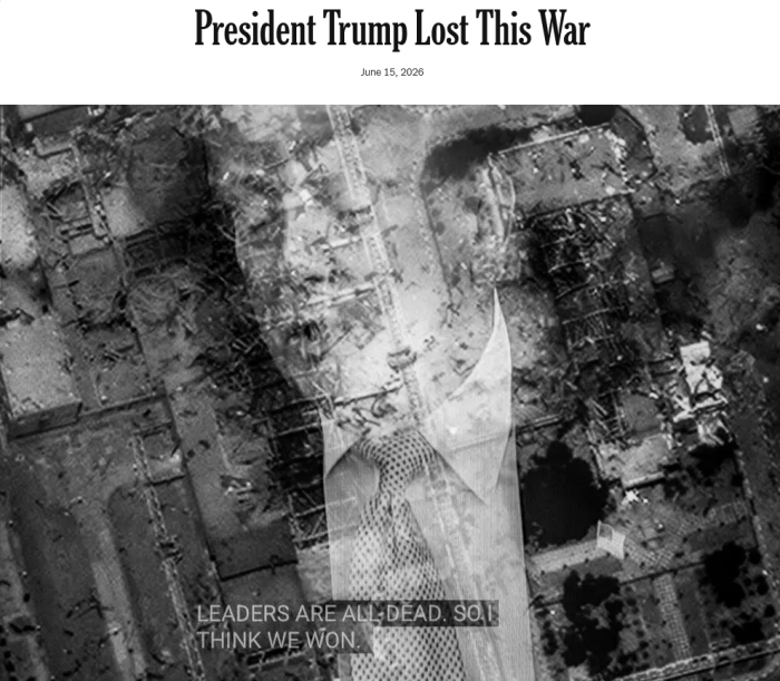 NYT: President Trump Lost This War