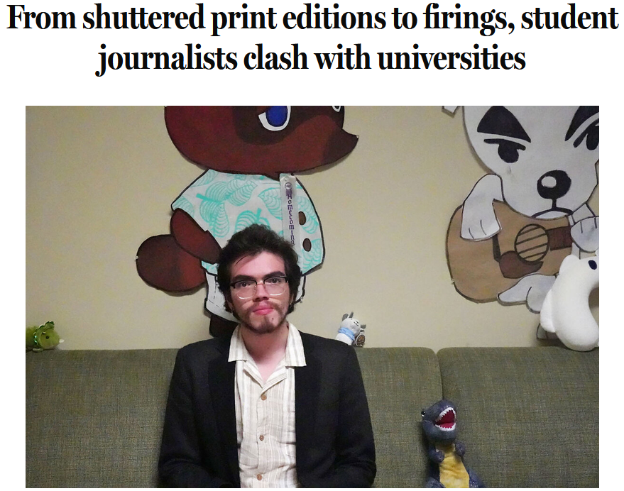 CSM: From shuttered print editions to firings, student journalists clash with universities