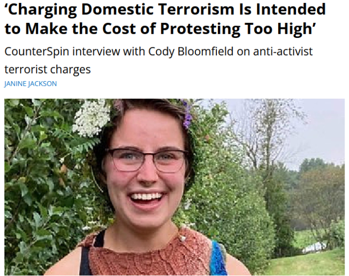 FAIR: ‘Charging Domestic Terrorism Is Intended to Make the Cost of Protesting Too High’