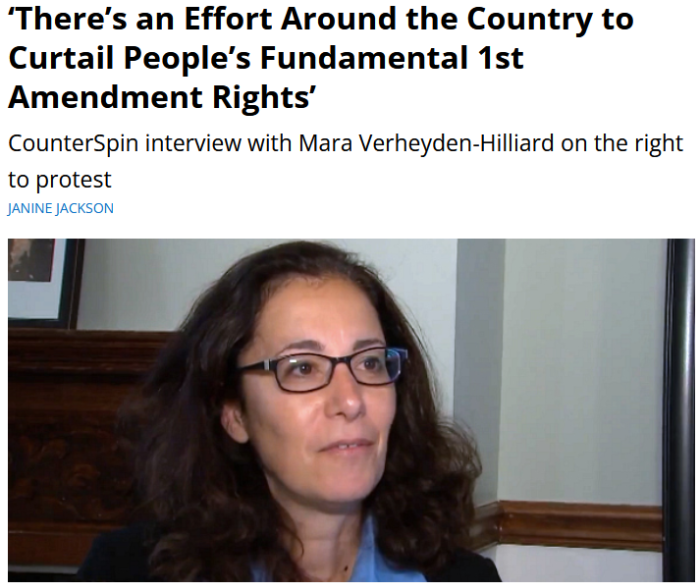 FAIR: ‘There’s an Effort Around the Country to Curtail People’s Fundamental 1st Amendment Rights’