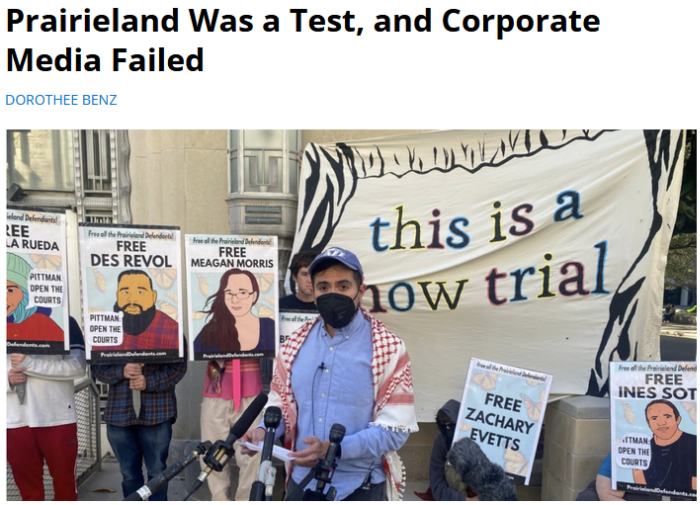 FAIR: Prairieland Was a Test, and Corporate Media Failed