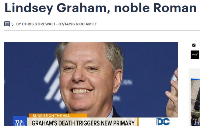 The Hill: Lindsey Graham, Noble Roman