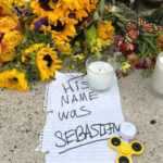 'His Name Was Sebastian': Maine Monitor depiction of memorial for Joan Sebastian Duran Guerrero, killed by ICE (photo: Josh Keefe)