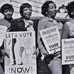 Let's Vote Now: San Francisco voter registration activists, 1956.