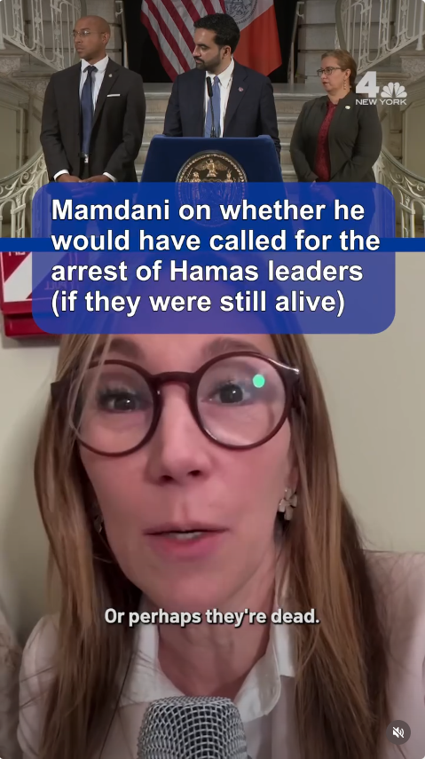 NBC4's Melissa Russo: Mamdani on whether he would have called for the arrest of Hamas leaders (if they were still alive)