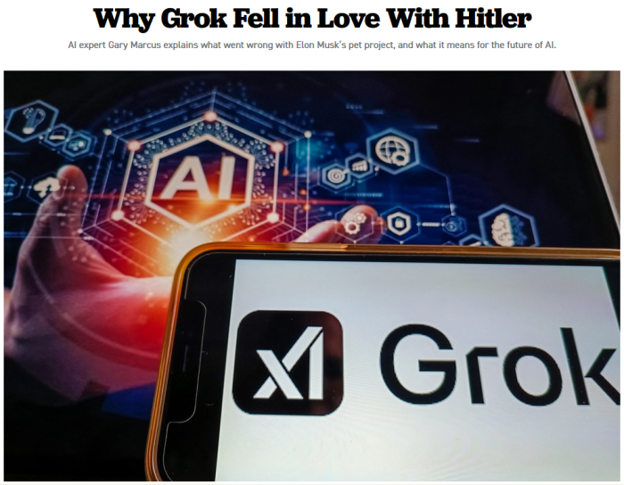 Politico: Why Grok fell in love with Hitler