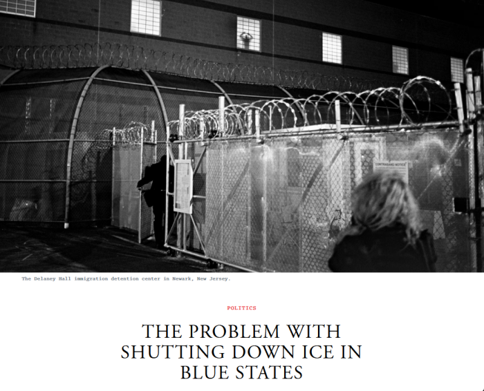 Atlantic: The Problem With Shutting Down ICE in Blue States