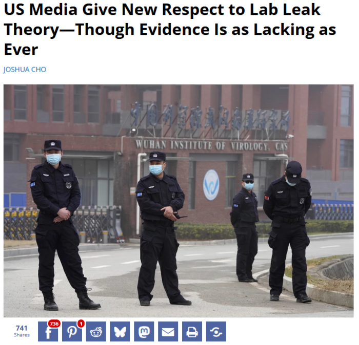 FAIR: US Media Give New Respect to Lab Leak Theory—Though Evidence Is as Lacking as Ever