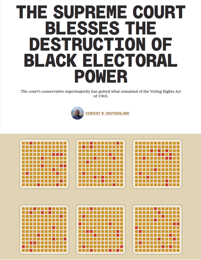 Hammer & Hope: The Supreme Court Blesses the Destruction of Black Electoral Power