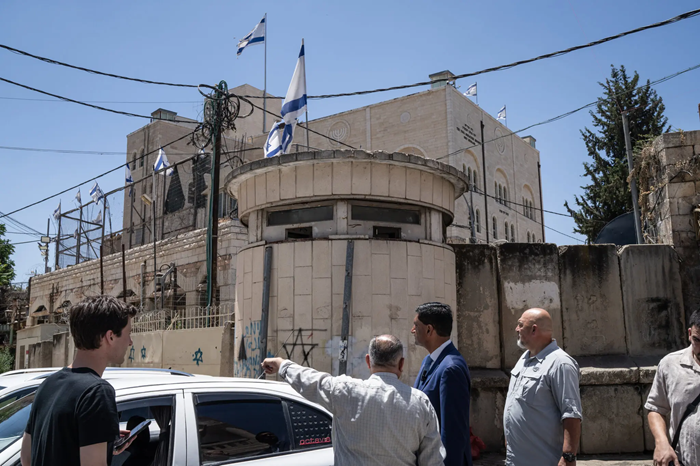 New York Times photo of Ro Khanna on a fact-finding visit to Hebron