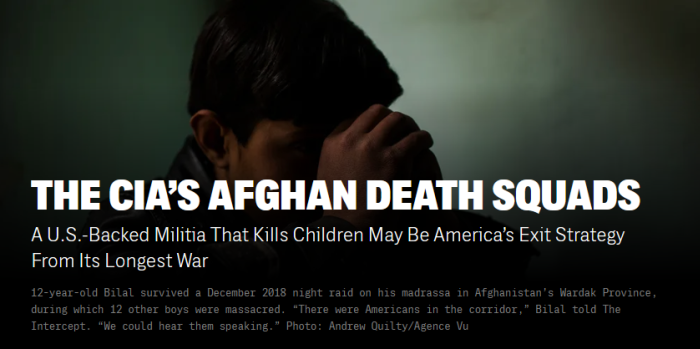 Intercept: The CIA's Afghan Death Squads