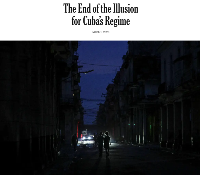 NYT: The End of the Illusion for Cuba’s Regime