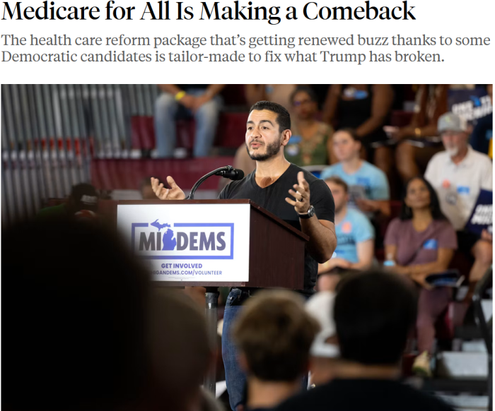 New Republic: Medicare for All Is Making a Comeback