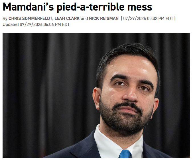 Politico: Mamdani's Pied-a-Terrible Mess