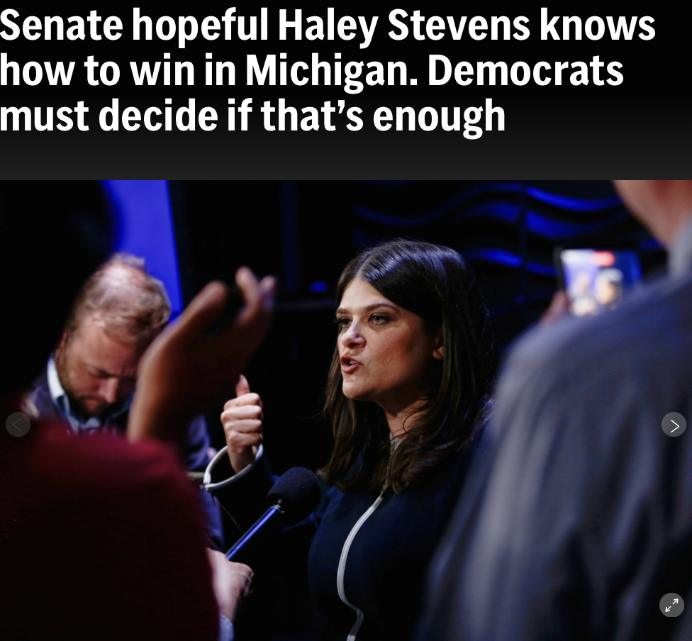 Screenshot of AP article on Stevens