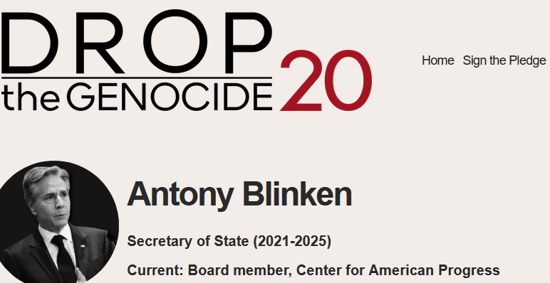 Drop the Genocide 20: Antony Blinken
