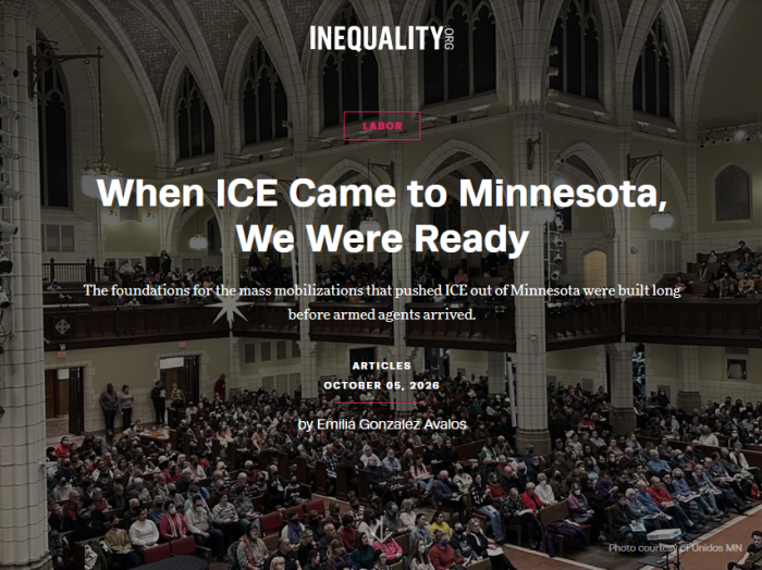 Inequality.org: When ICE Came to Minnesota, We Were Ready