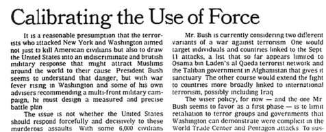 NYT: Calibrating the Use of Force
