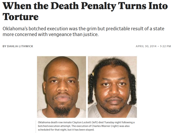 Slate: When the Death Penalty Turns Into Torture