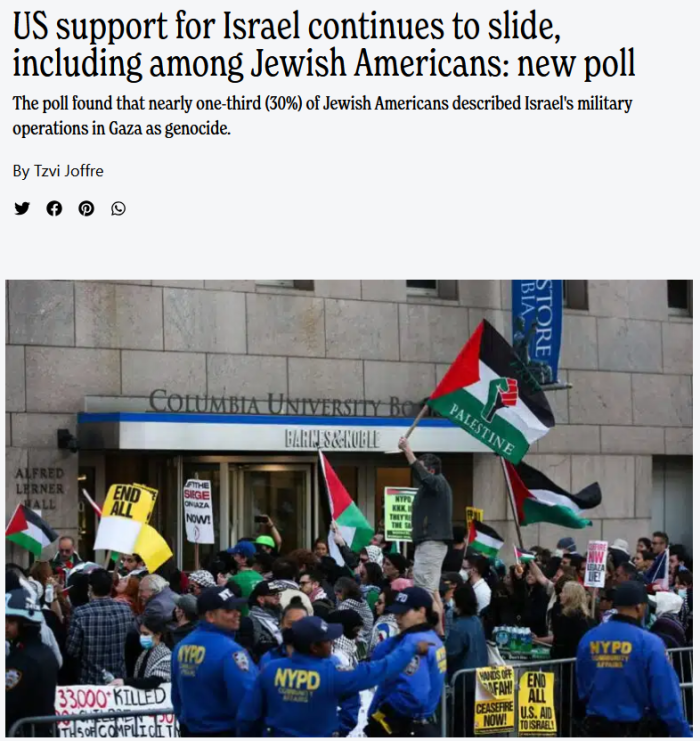 Unpacked: US support for Israel continues to slide, including among Jewish Americans: new poll