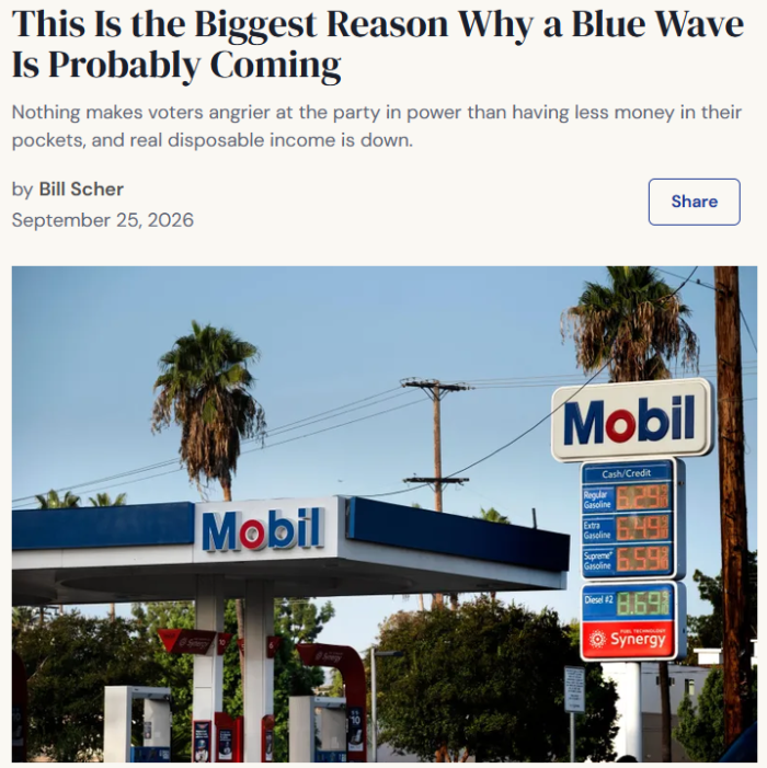 Washington Monthly: This Is the Biggest Reason Why a Blue Wave Is Probably Coming 